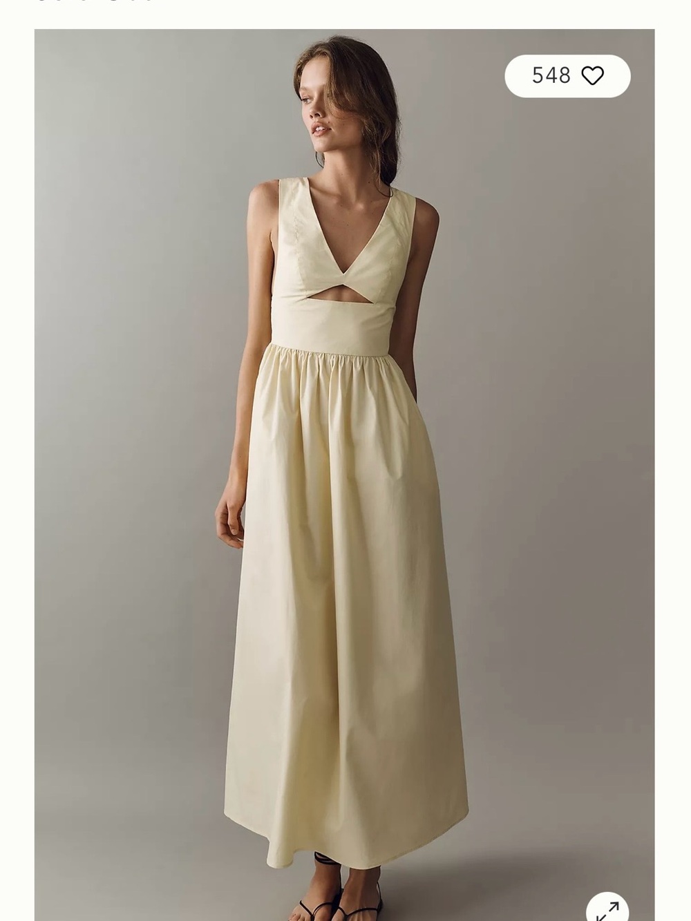 Susana Monaco 100% Cotton V-Neck Maxi Dress from Anthropologie